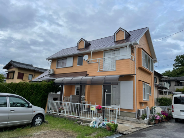 外壁屋根塗装後ナノシリコンW