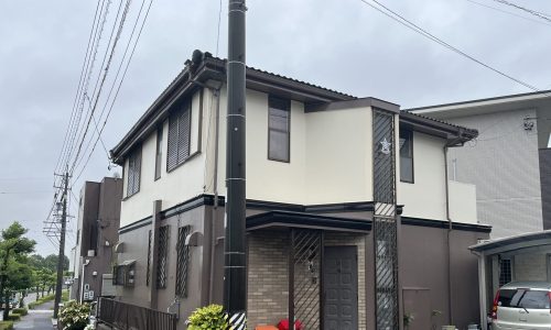 豊田市の住宅で外壁塗装を行った後の様子