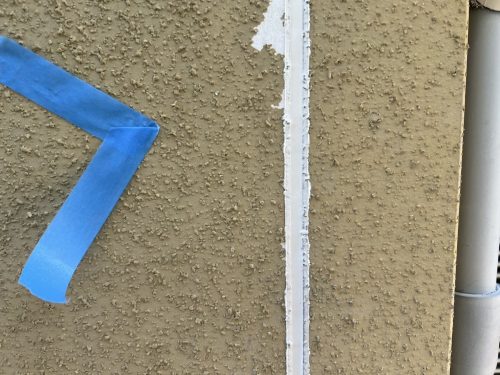 豊田市の住宅でシーリングの補修をした様子