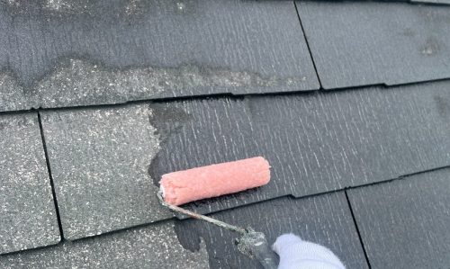 日進市 屋根塗装 下塗り1回目