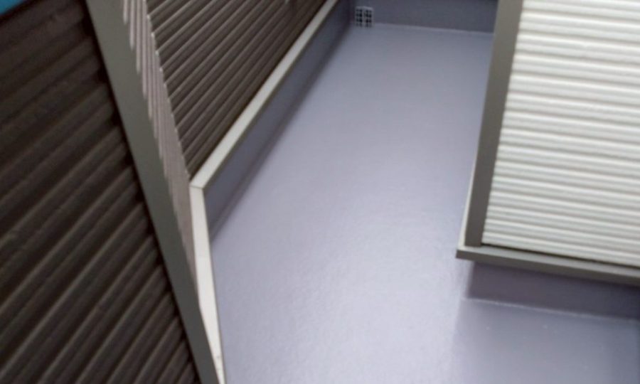 尾張旭市ベランダ防水施工後FRP防水