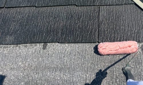 日進市 屋根塗装 下塗り2回目