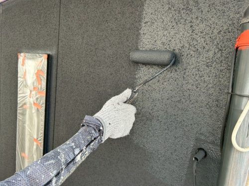 瀬戸市　外壁塗装　上塗り