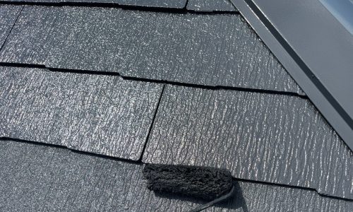 日進市 屋根塗装 上塗り