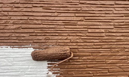 日進市 外壁塗装 中塗り