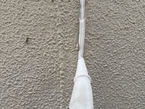 モルタル壁 シーリング打設