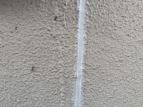 モルタル壁 シーリング施工後