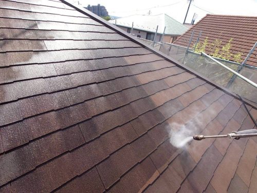 瀬戸市　屋根　高圧洗浄