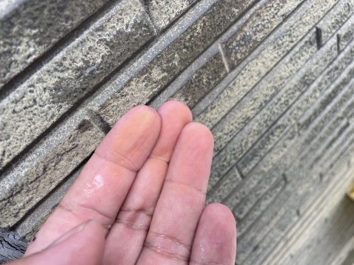 名古屋市　外壁　チョーキング