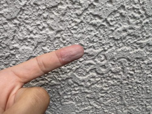 日進市　外壁　チョーキング