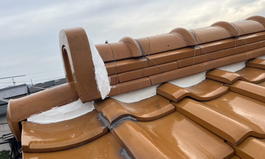 豊田市　屋根漆喰工事　施工後