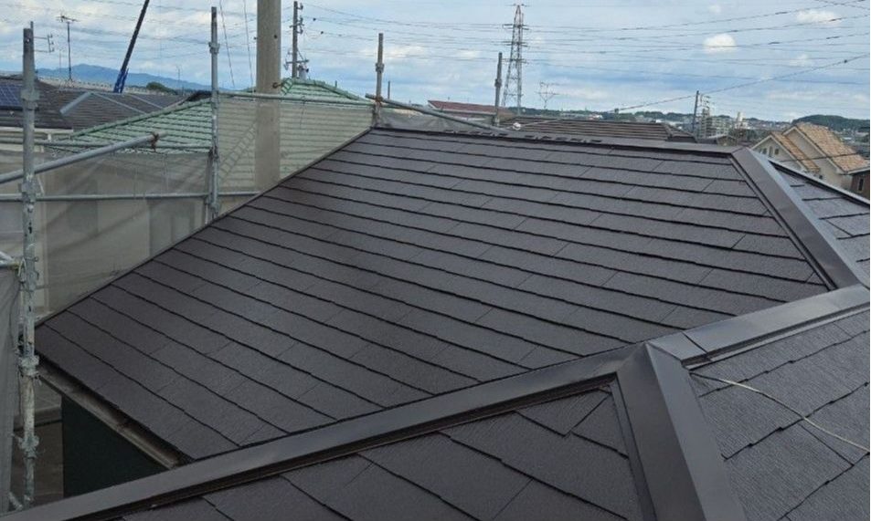 屋根塗装　施工後　ＲＨピュアフレックス無機
