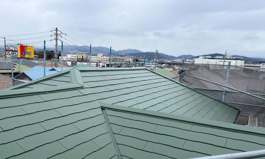 名古屋市 屋根塗装 施工後 RHピュアフレックス無機