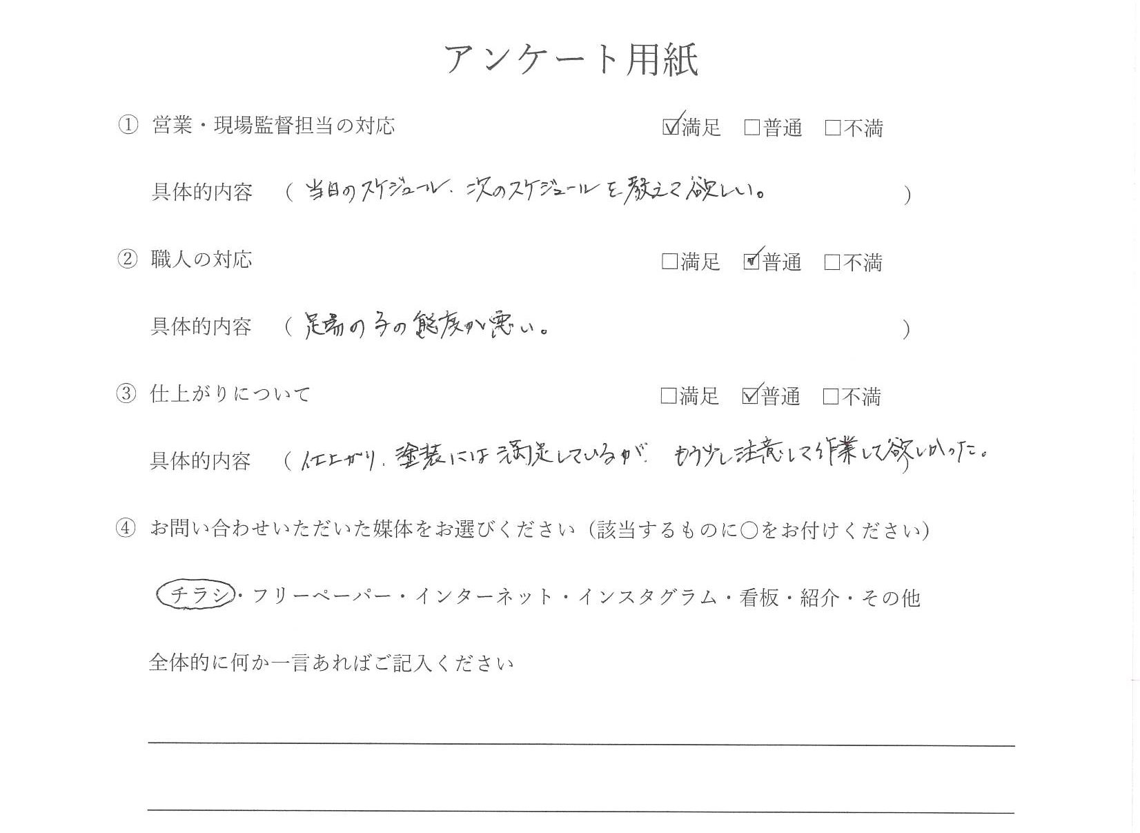 外壁塗装・ベランダ防水 お客様の声