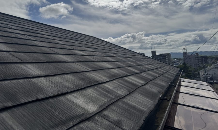 屋根塗装　施工前　スレート屋根