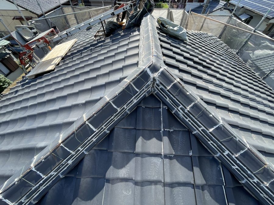 屋根葺きか 施工前 瓦