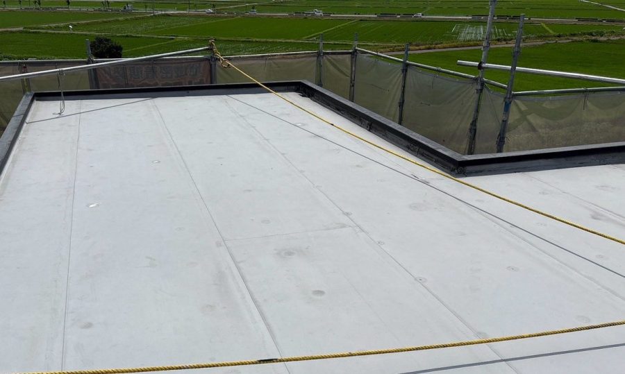 屋上防水　施工前　シート防水