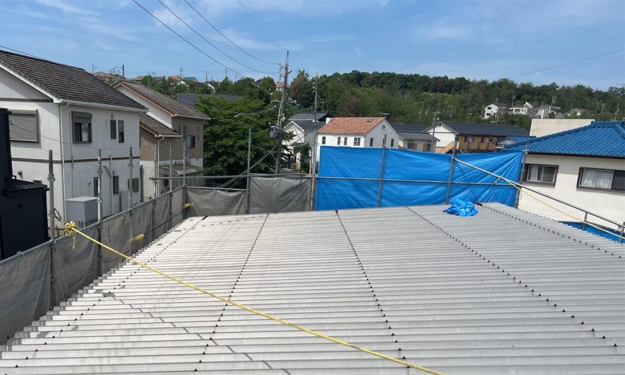 屋根塗装　折半　施工前