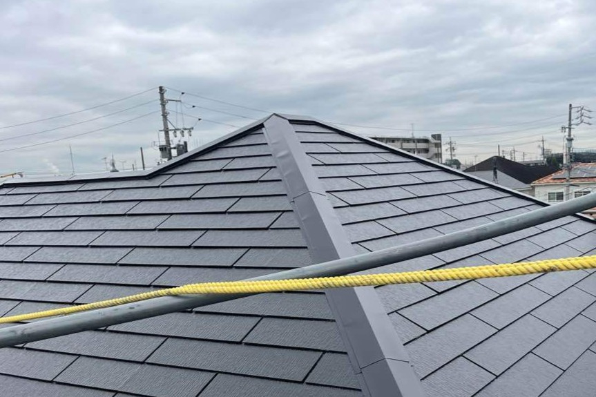 屋根塗装　施工後　RHピュアフレックス無機