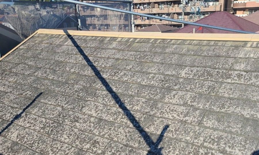 屋根カバー　施工前　カラーベスト