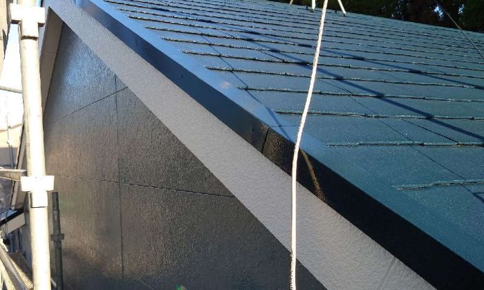 破風板塗装 施工後