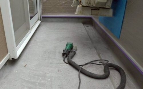 ベランダ防水下地処理