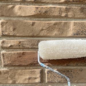 外壁クリヤー下塗り