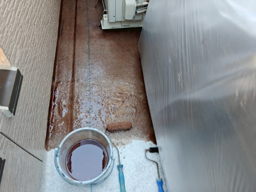 ベランダ防水 FRP ガラスマット