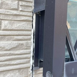 サッシ周りシーリング劣化状況