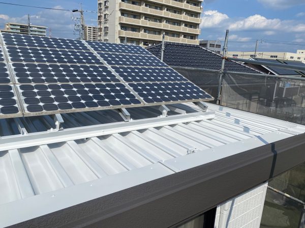 折半屋根塗装完了