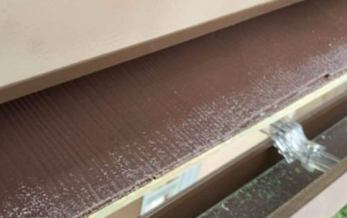 玄関上屋根施工後