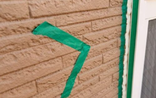 サッシシール打設施工後