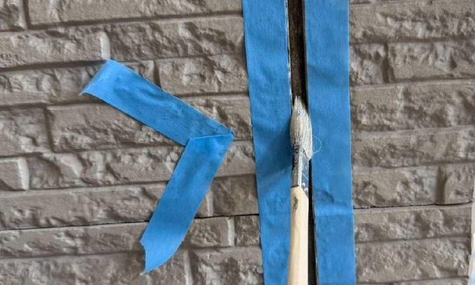 シーリング プライマー施工中