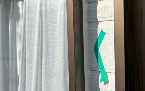 サッシ周りシール 施工後