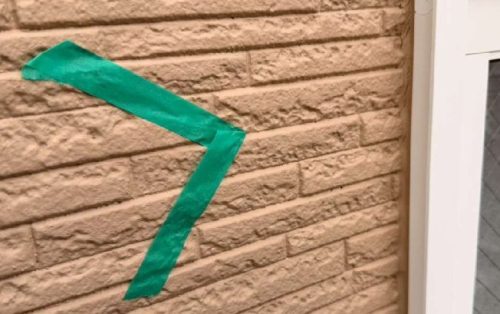 サッシシール施工前