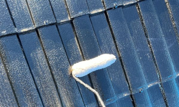 屋根塗装 下塗り2回目 施工中