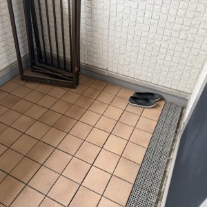 ベランダ　調査時の状況