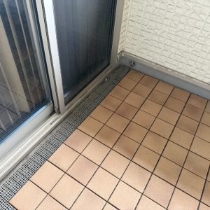 ベランダ　調査時の状況