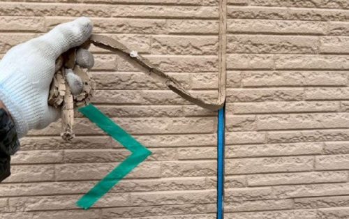 既存シール撤去