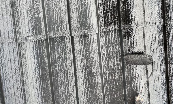 屋根塗装 上塗り2回目 施工中