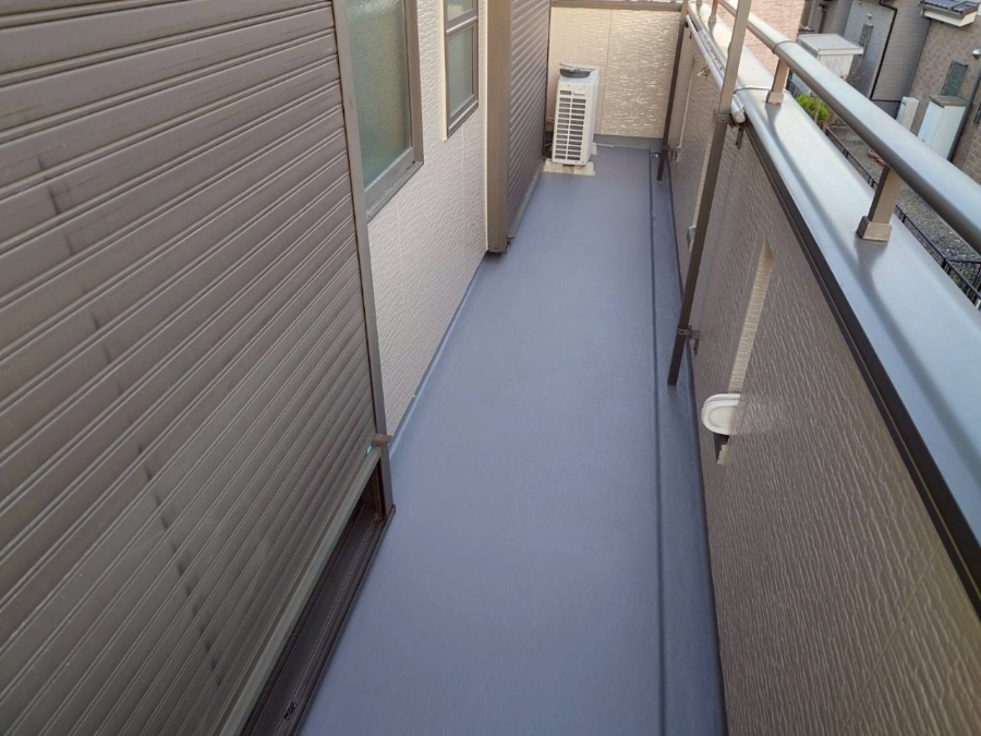 ベランダ防水 施工後 FRP防水