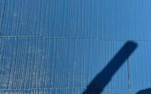 屋根塗装上塗り施工後