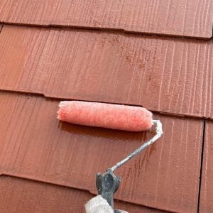 屋根下塗り1回目