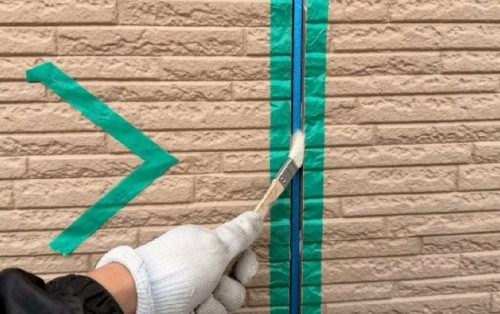 シールプライマー施工中