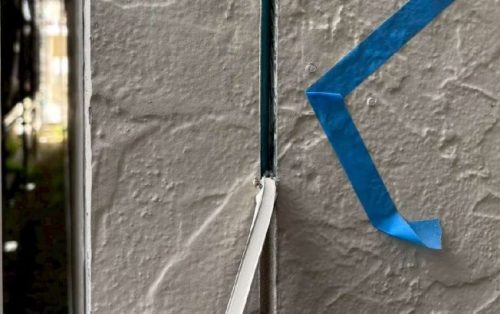 既存シール撤去