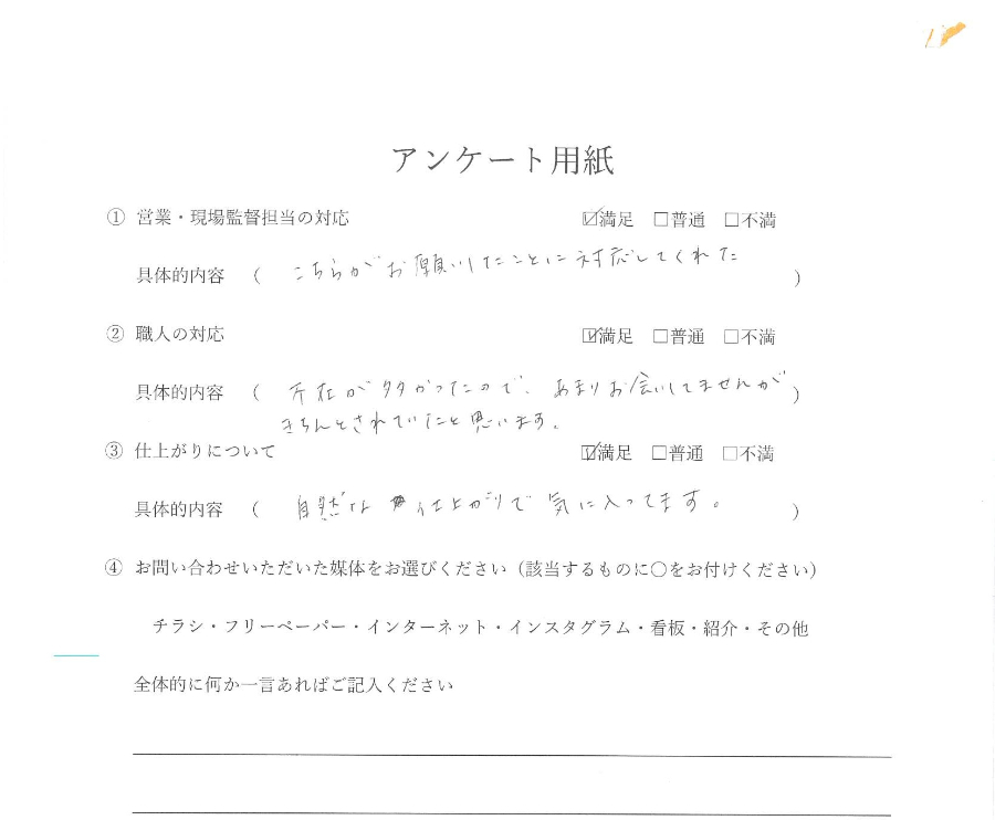 外壁塗装・屋根塗装 お客様の声