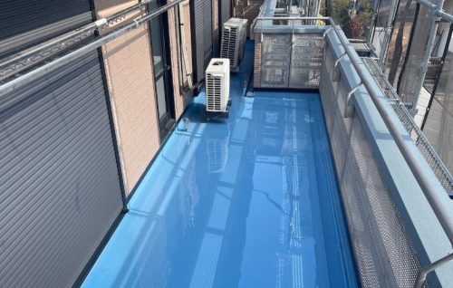 ウレタン塗布2回目施工後