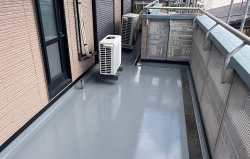 トップコート塗布施工後