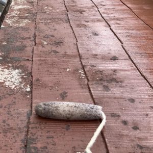 屋根下塗り1回目