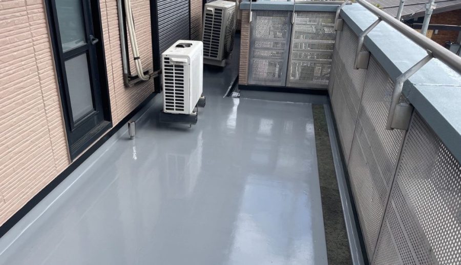 ベランダウレタン防水 施工後